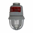 Eaton Crouse-Hinds series EV LED light fixture, 0.36A, Wildlife friendly, AC drive, 100-200W incan equiv lumin, 50/60 Hz, Heat and impact resistant glass globe, With guard, Copper-free alum, No mounting module, 0.98 PF, 100-277 Vac, 36W