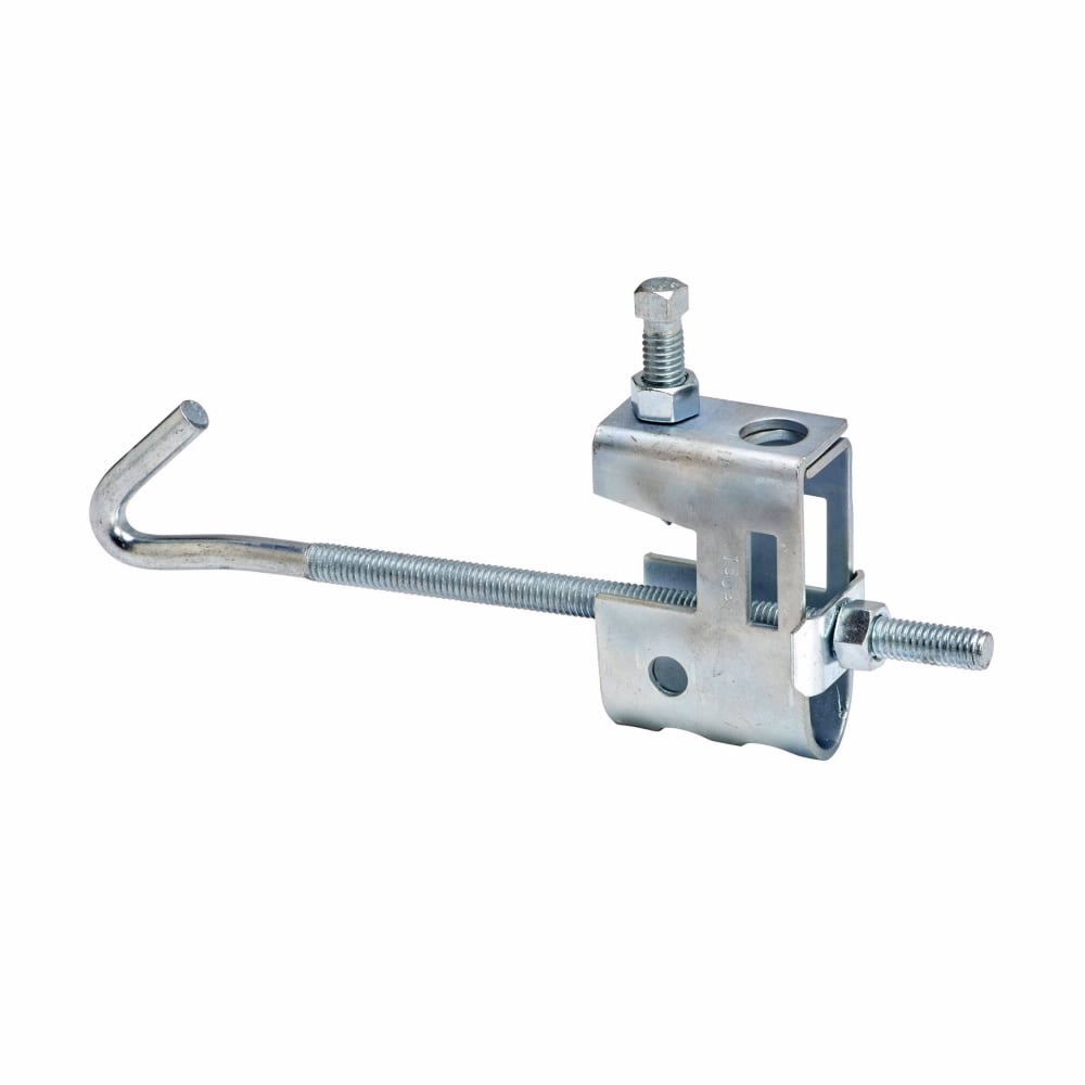 Eaton B-Line series beam clamp assembly, 3" H x 2" L x 2" W, 300 Lbs load, 0.75 in beam thickness