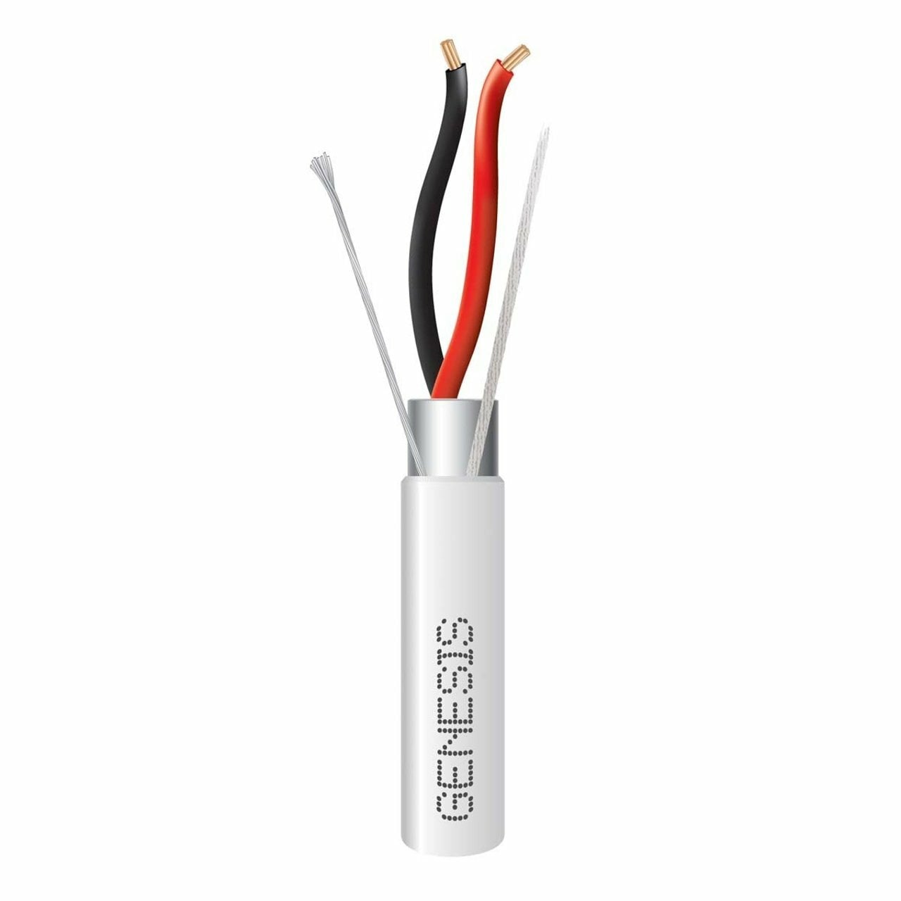 18/2 STRANDED SHIELDED CABLE - 1000 FT PULL BOX - WHITE
