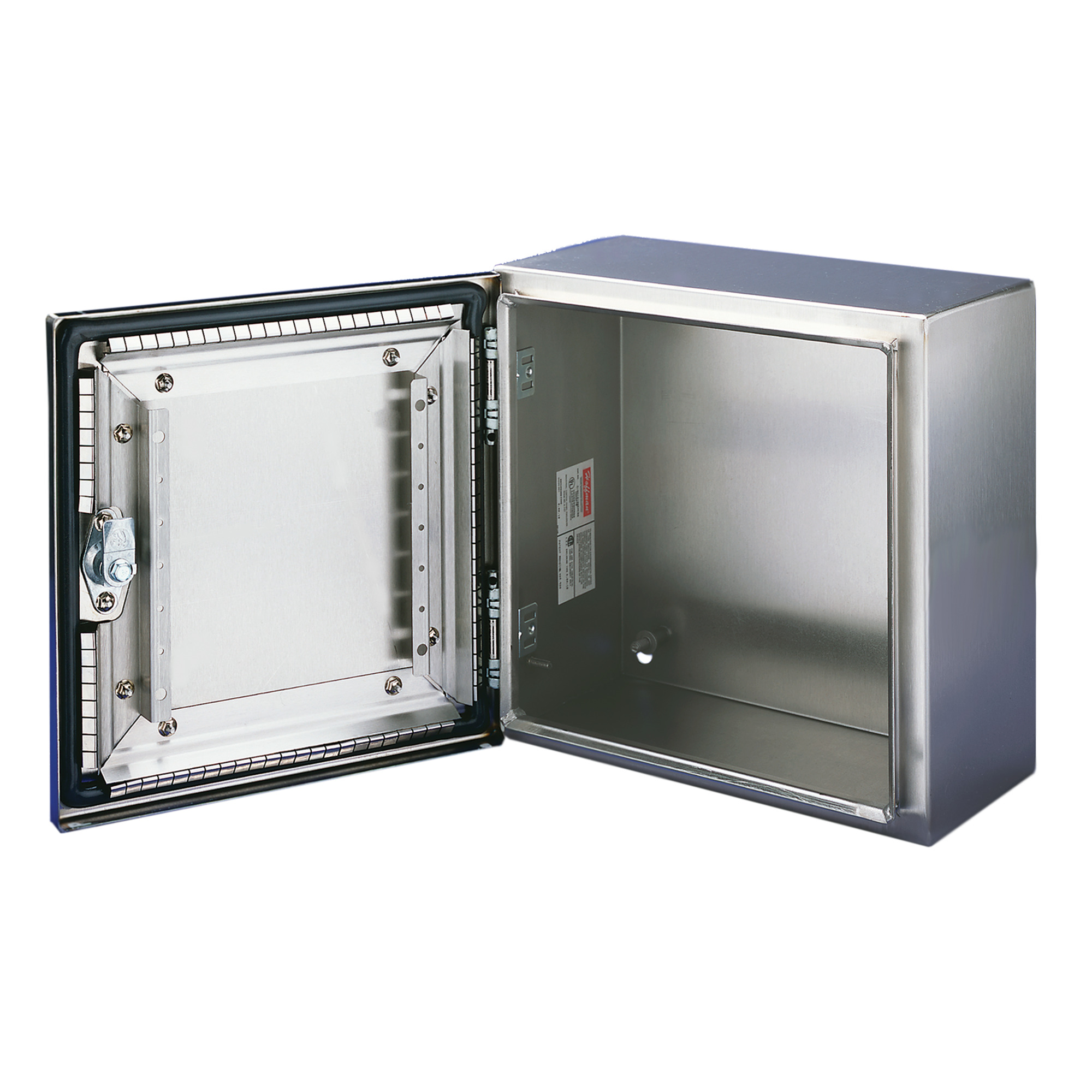 Concept Wallmount EMC 1/4-Turn Latch Type 4X, 24x24x12, Brushed, SS 304