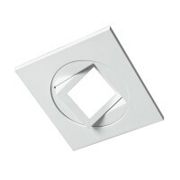 4-inch White Square Multi-Adjustable Recessed LED Downlight, 2700K