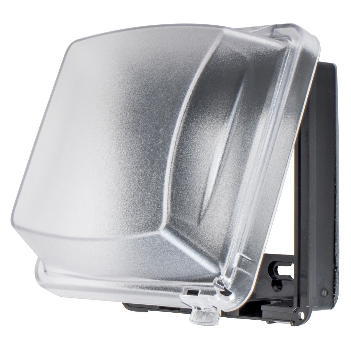 Weatherproof Covers, 2-Gang, Multi Opening, Horizontal or Vertical, Gray Cast Aluminum