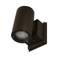 Dorado 22W Round LED Outdoor Wall Mount Cylinder Light , 4000K, Bronze