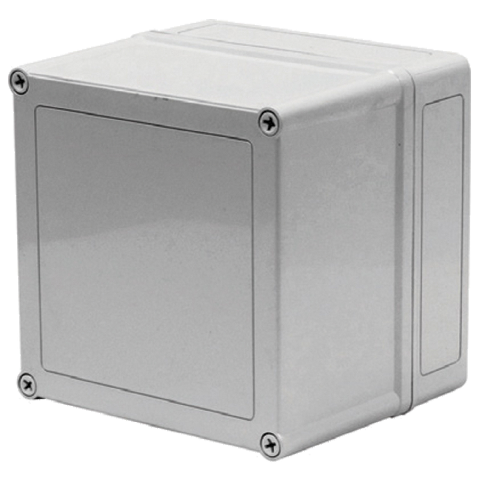VM Flat Opaque Screw Cover Type 4X, 5.03x3.06x3.02, Lt Gray, Polyester