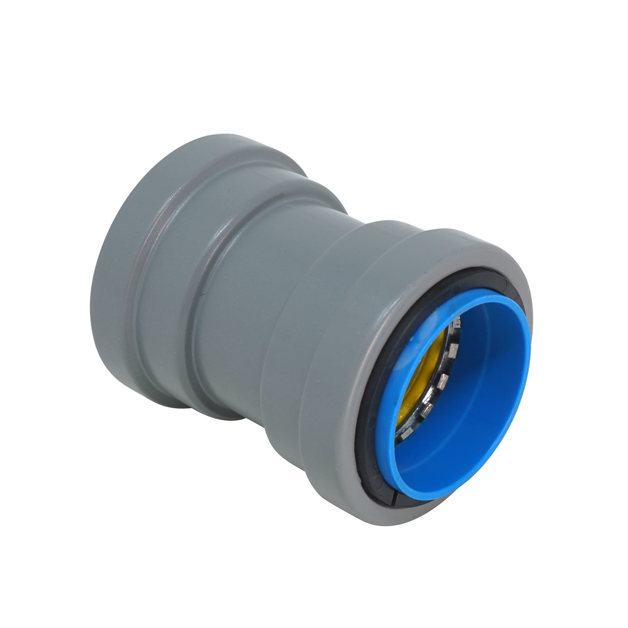 3/4" EMT Push Install Watertight Coupling Bulk Pack Qty 2 with Removal Tool