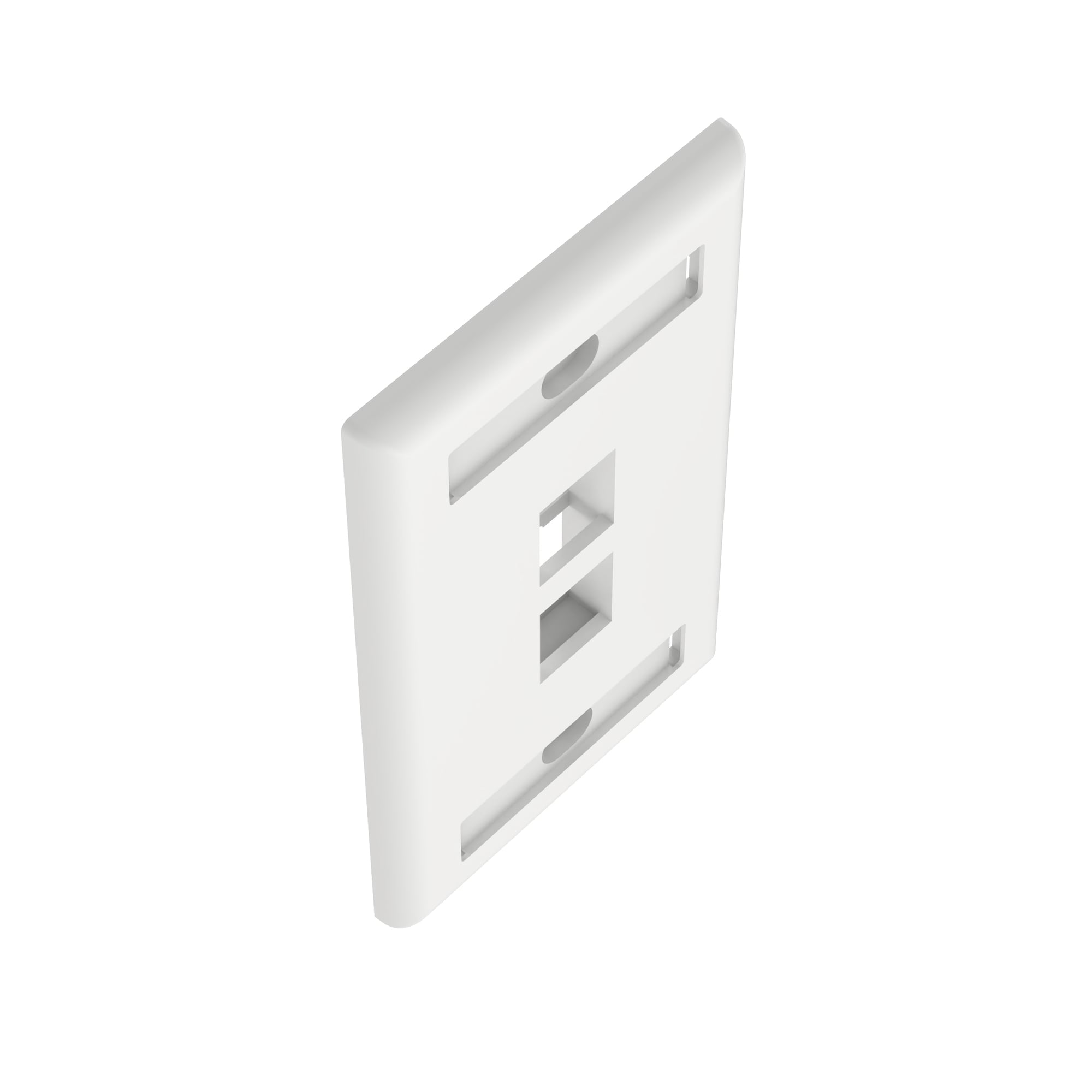 NK 2-port, single gang, flush mount face