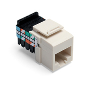 Category 3 QuickPort Connector, Light Almond
