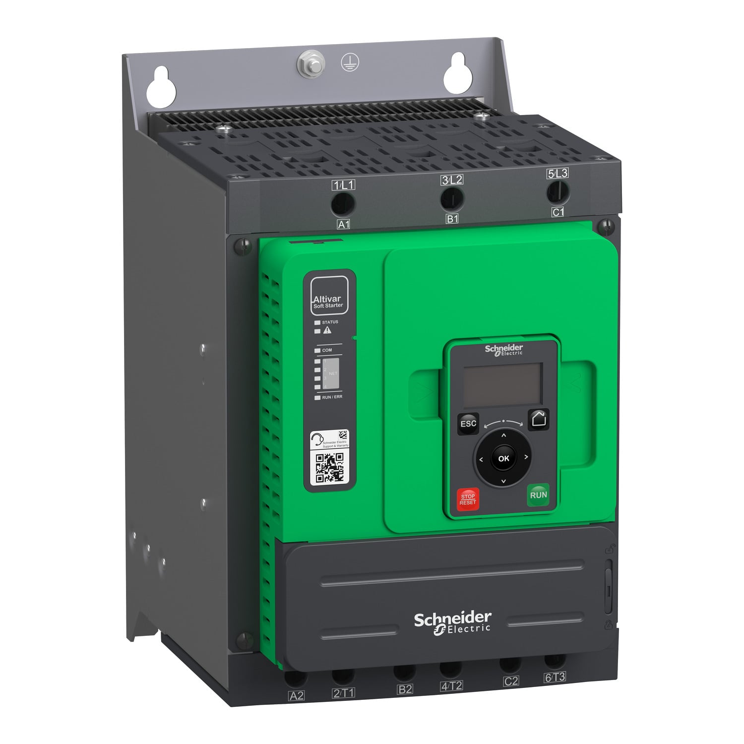 Soft starter, Altistart 480, 75A, 208 to 690V AC, control supply 110 to 230V AC