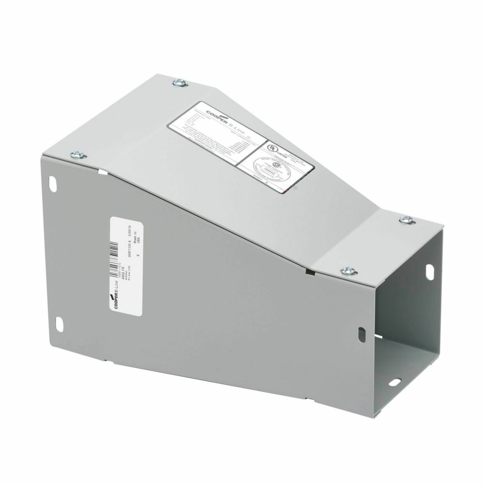 wireway reducer, HSCA adapter style connector, Wireway reducer fitting, NEMA 1, Steel, ANSI 61 gray painted, 10" X 10"