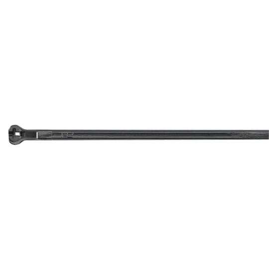 Cable Tie, Black Polyamide (Nylon 6.6) for Temperatures up to 105 Degrees Celsius (221 F), Weather and Ultraviolet Resistant for Indoor and Outdoor Applications, Length of 170mm (6.7 Inches), Width of 2.3mm (0.09 Inches), Thickness of 1.1mm (0.04 Inches), Tensile Strength Rating of 80 Newtons (18 Pounds), Bulk Pack