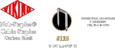 STAPLE 125 P5 VIKING NOB Crescent Electric Supply Company