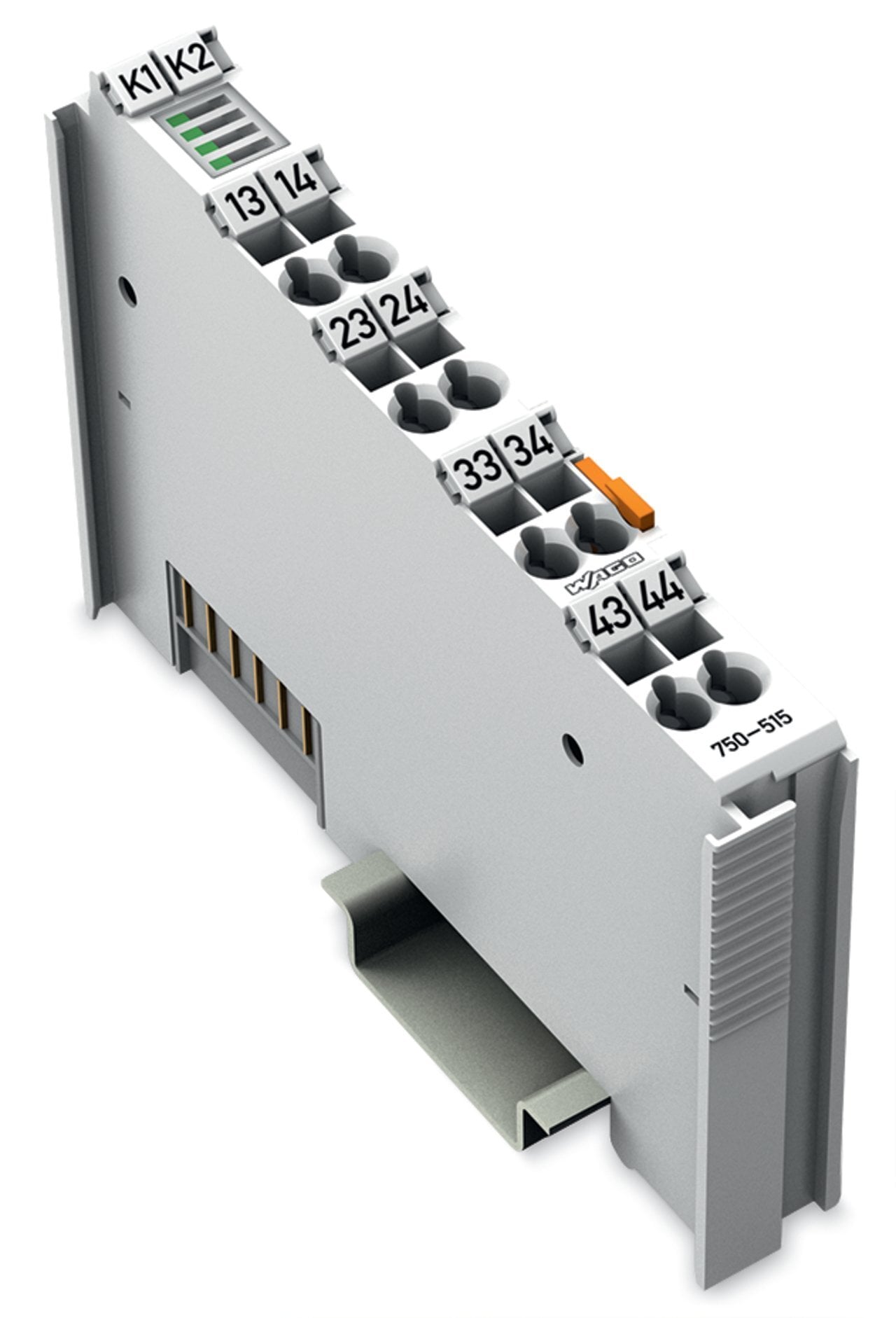 4-channel relay output; AC 250 V; 2.0 A; Potential-free; 4 make contacts