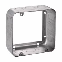 Eaton Crouse-Hinds series Square Extension Ring, 4-11/16", Natural, Drawn, 2-1/8", Steel, (8) 1/2", (4) 3/4", Air Plenum