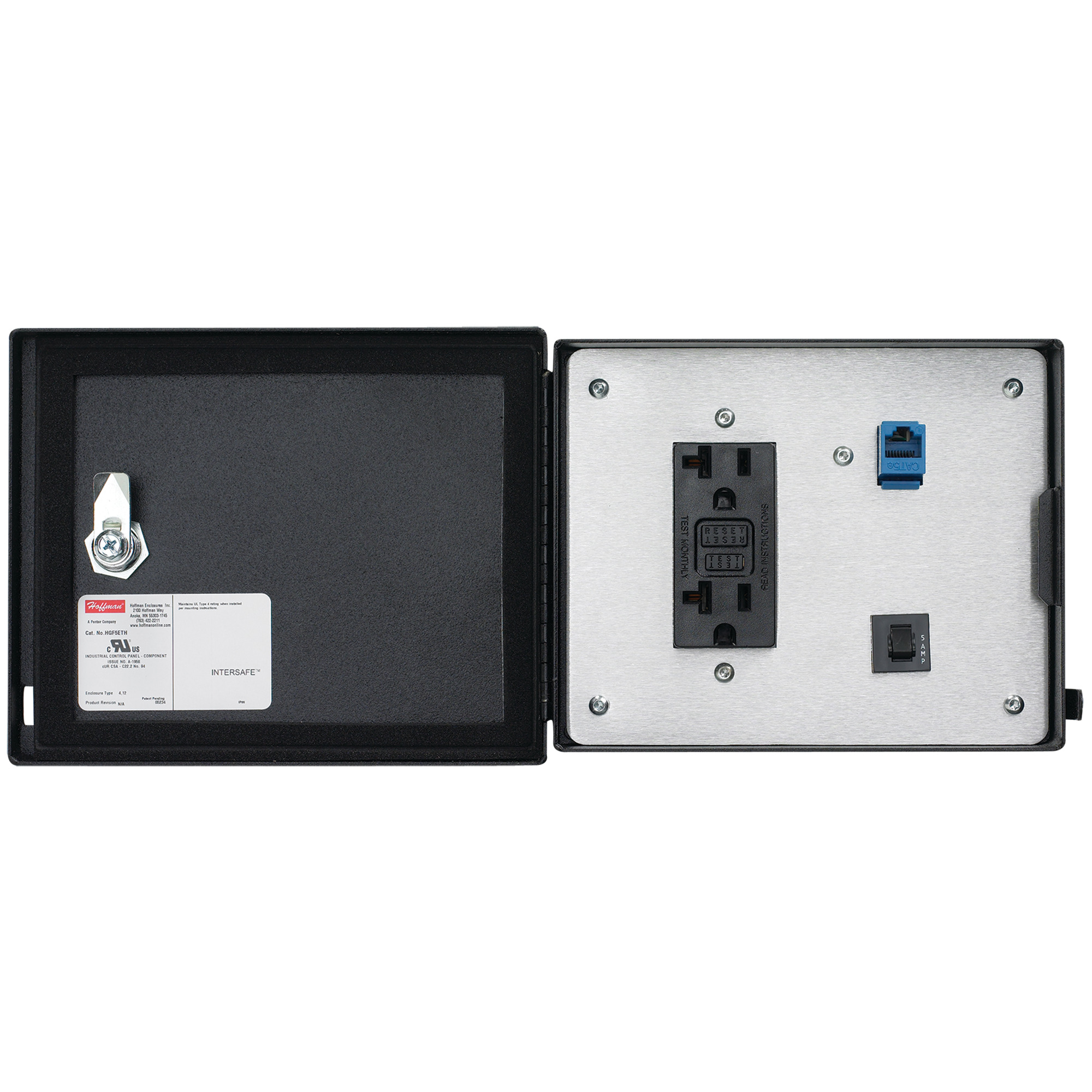 InterSafe Data Interface Port for Ethernet/ProfiNet, GFCI, SS Type 304