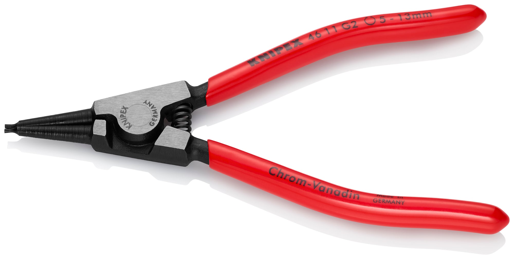 Circlip Pliers for Grip Rings, 5 1/2 in., Plastic coating, 5/64 in. Tips