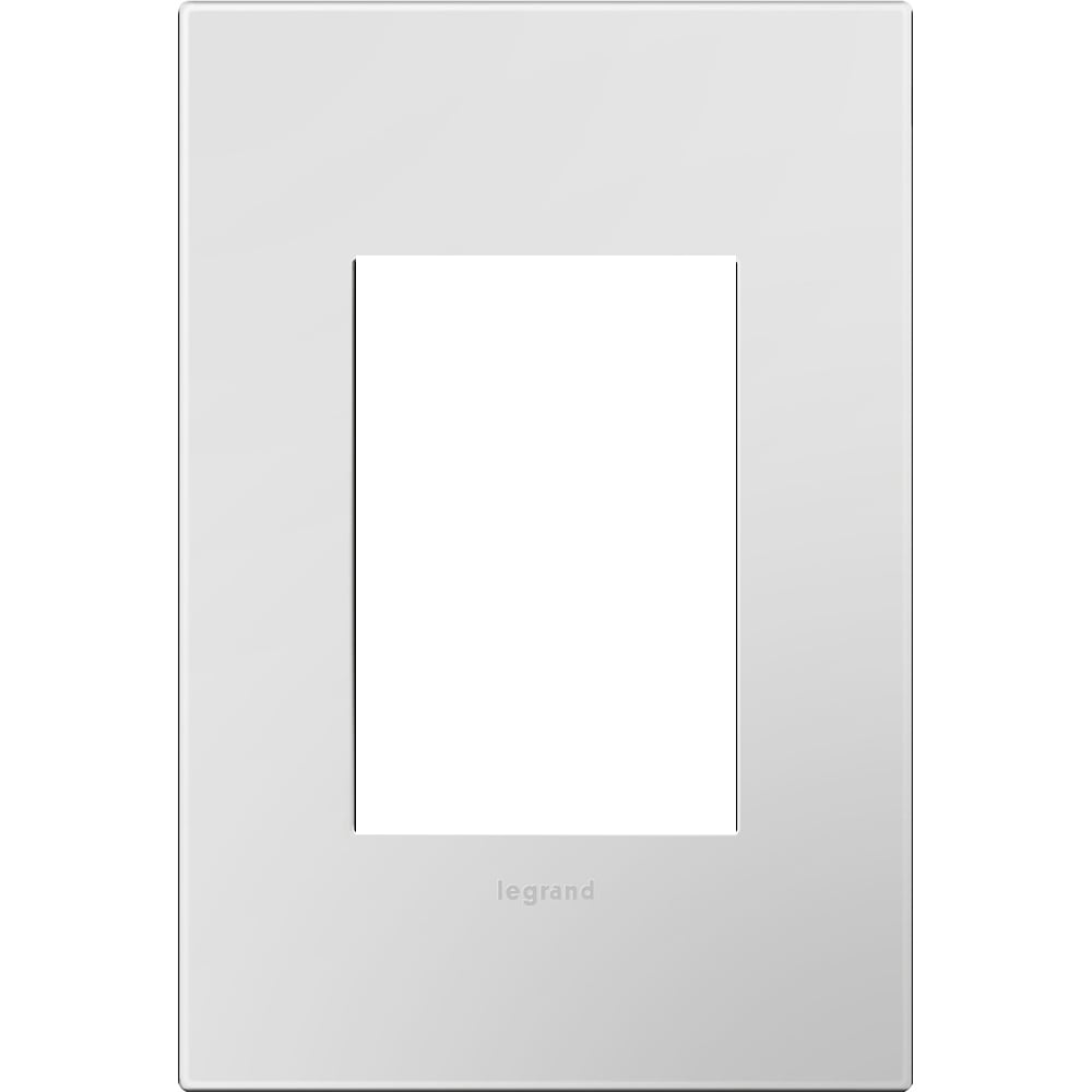 adorne 1Gang 3Module Powder White Wall Plate