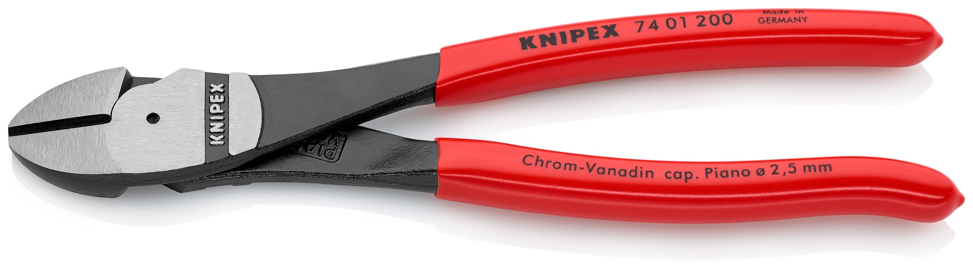 High Leverage Diagonal Cutters, 8 in., Plastic Coating
