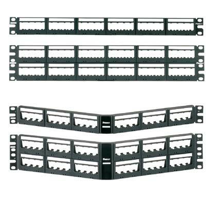 Patch Panel, 48 Port, Ultimate ID, Black