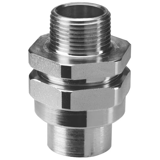 2 Inch UNY Male Union, Steel Electro Galvanized, 3 Piece for Hazardous and Non Hazardous Locations