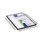 Eaton B-Line series window and door kit, ANSI 61 gray polyester powder coated, Steel, Fixed window, Plexiglas window kit, Enclosure cut-out 10.62" X 7.12"