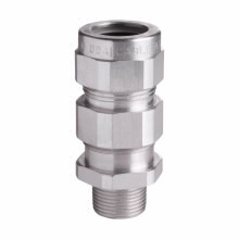 Eaton Crouse-Hinds series TMC cable gland,Metal-clad (interlocked or continuously welded corrugated armoured) and tray cable,Armoured gland, Aluminum, Outer Sheath:3.58-4.28",General purpose, 4" NPT,Armor Range:3.50-4.02"