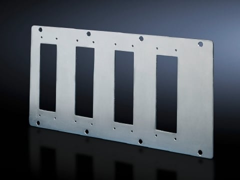 8609150 Module Plate With 16-Pin, For Use With TS Series 16 Pole Connectors, 4-Hole Punching, Sheet Steel