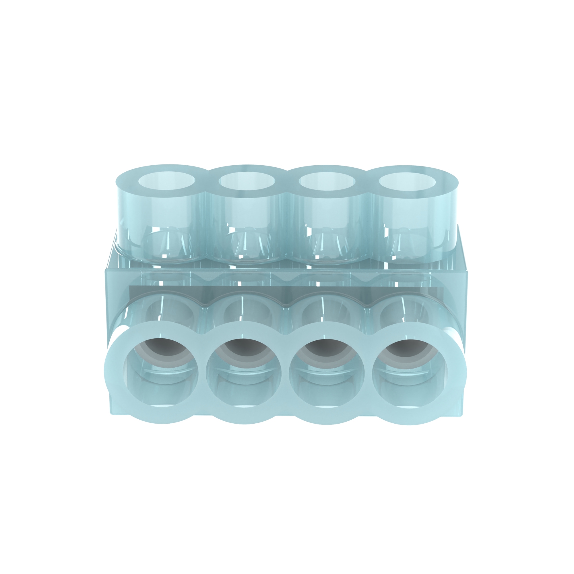 Multi-Tap Connector, Double-Sided, Clear