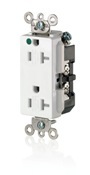20-Amp, 125 Volt, Decora Plus Duplex Receptacle, Straight Blade, Hospital Grade, Self Grounding, Tamper-Resistant, Gray