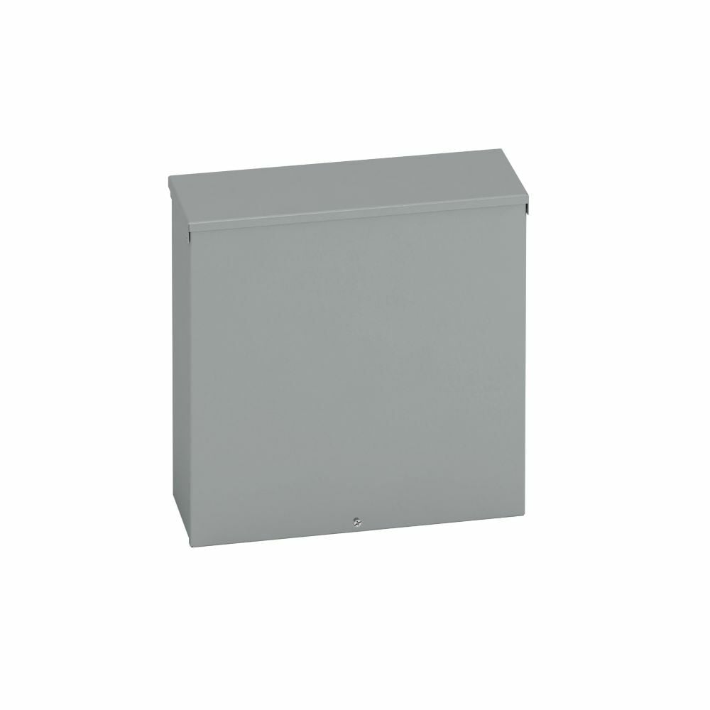 Type 3/3R junction boxes, 24" height, 12" length, 24" width, NEMA 3R, Screw cover, RTSC enclosure, Surface mounted, Medium single door, 9, Embossed thru holes, Carbon steel