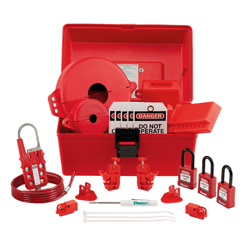 Maintenance/MRO Lockout Kit, Red, 1/KT w