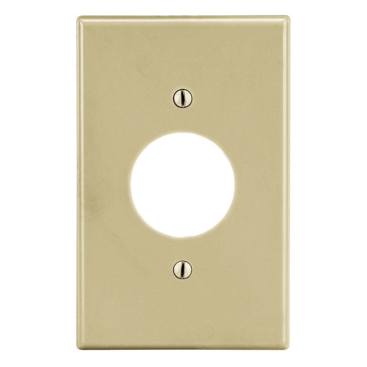 Wallplate, 1-Gang, 1.40" Opening, Ivory
