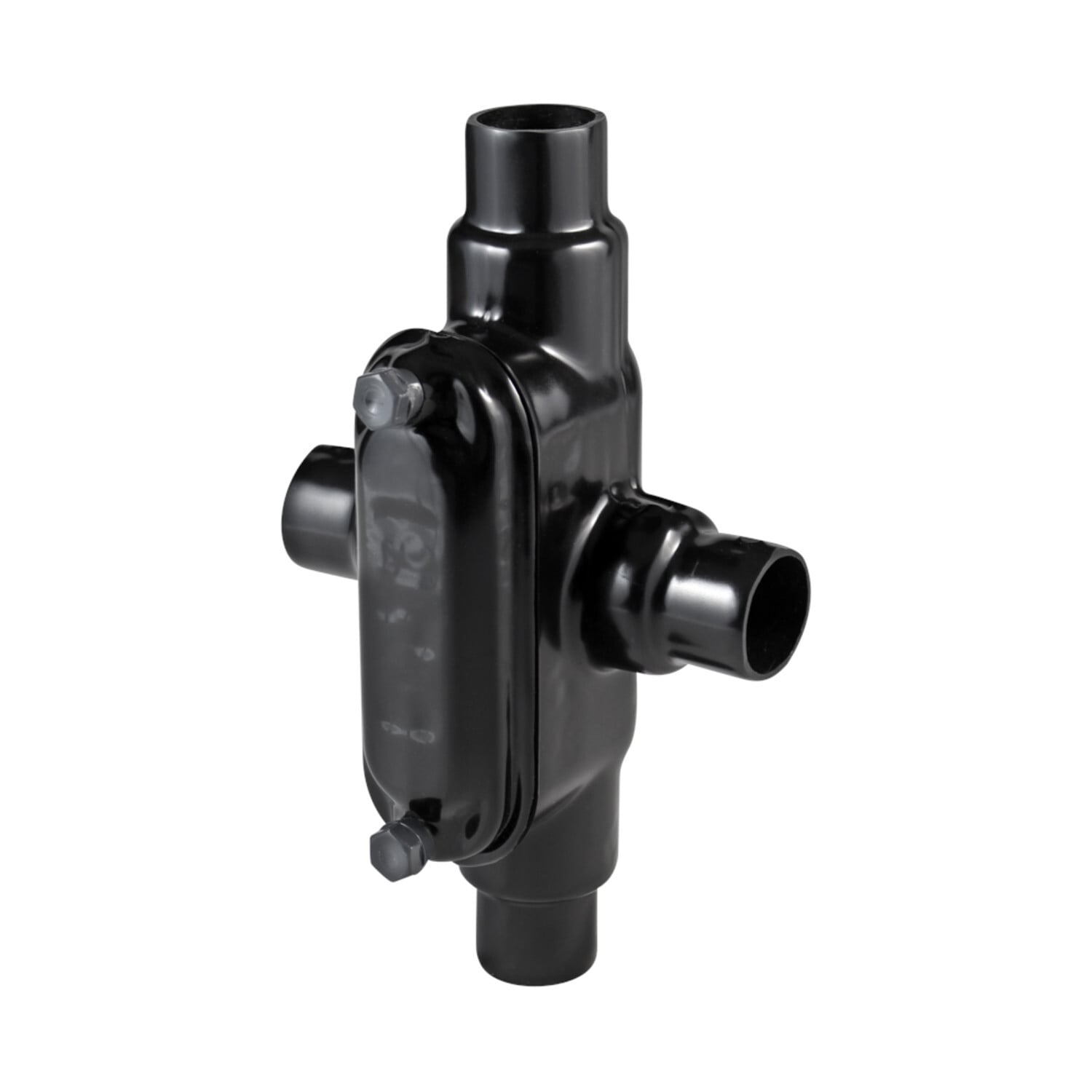PV1200X448 Type X Conduit Body With Cover, Screws, 1-1/4 in Hub, Form 8, Steel, Galvanized/PVC Coated