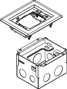 880W BOX W/1 GANG ALUM FLANGE
