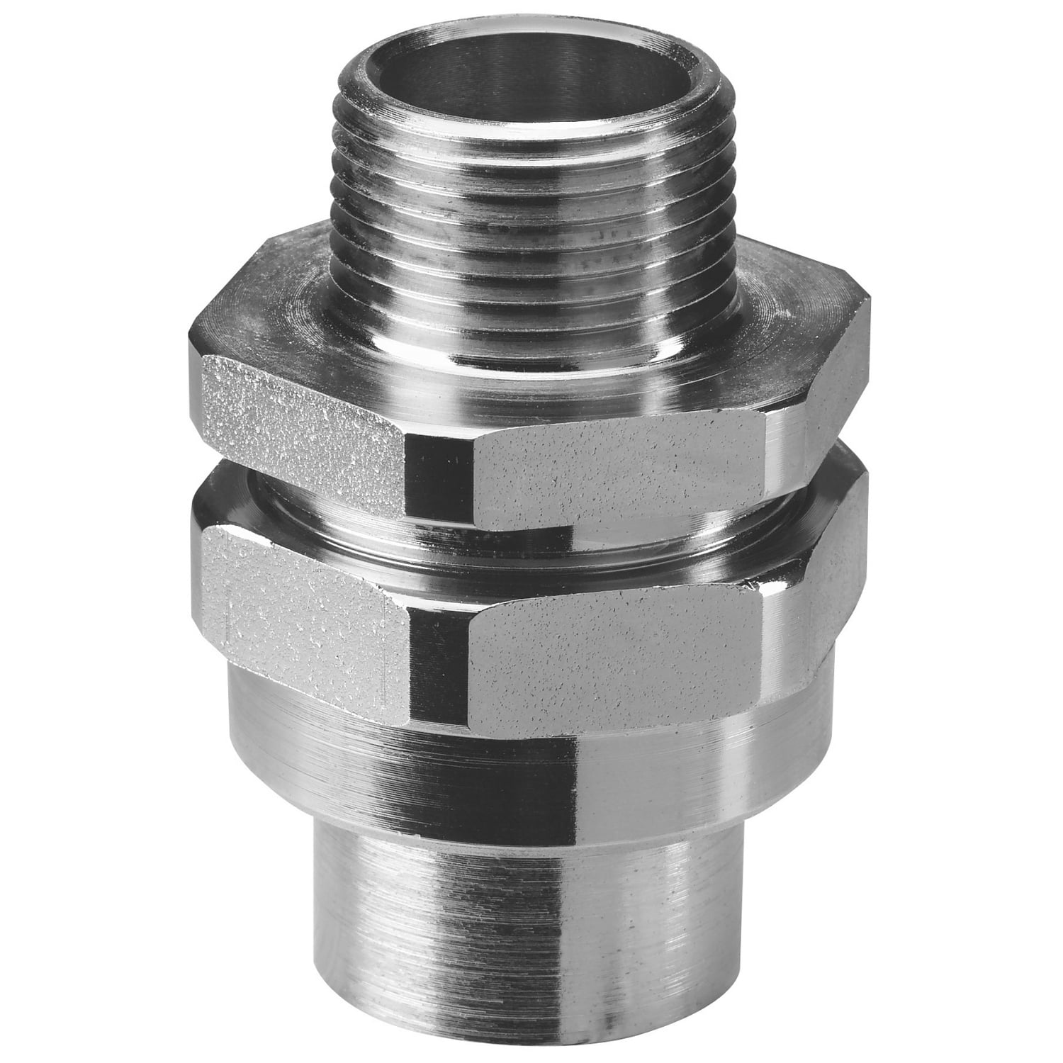 1-1/2 Inch UNY Male Union, Steel Electro Galvanized, 3 Piece for Hazardous and Non Hazardous Locations