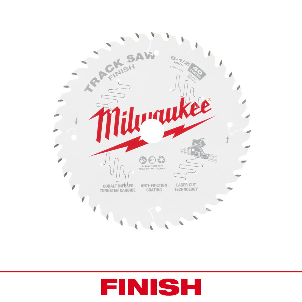 Milwaukee 6-1/2 40T Finish Track Saw Blade