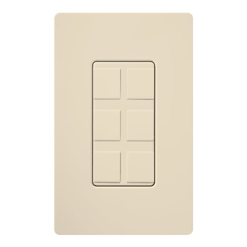 Claro 6-Port Frame, Satin, field customizable in eggshell