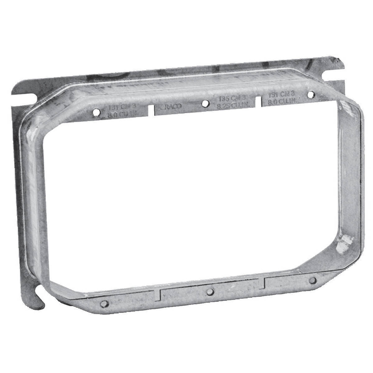 Wall Boxes, Data Box, Mud Ring, 3-Gang, 1 1/4" Depth