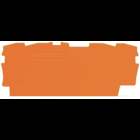End and intermediate plate; 0.8 mm thick; orange