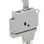 Fuse plug with pull-tab + LED - Wago (2004 TOPJOB S series) - supply voltage 12-30Vdc (LED) - Rated current 6.3A - Gray color - Plug-in mounting - compatible with 5x20mm miniature metric fuses