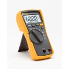 Designed by electricians. Engineered by Fluke. Designed for easy one-hand operation, the Fluke 114 true-rms digital multimeter is the perfect troubleshooting tool for go/no go testing. Its AutoVolt capability automatically switches to measure AC or DC voltage, whichever is present. The LoZ function helps identify so-called ghost voltage and prevent false readings. The Fluke 114 displays true-rms voltage and current readings with 6000 count resolution, and tests frequency, continuity and resistance. A large white LED backlight aids work in poorly lit areas. Its easy-open battery access door makes battery changes easy. Fluke 114 multimeters are independently tested for safe use in CAT III 600V environments. And check out other members of the Fluke 110 family: the Fluke 113 Utility Multimeter, the Fluke 115 Field Service Multimeter, the Fluke 116 HVAC Multimeter and the Fluke 117 Commercial Electricians Multimeter.