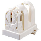 Medium To Miniature Base, T5 Bi-Pin, Standard Fluorescent Lampholder, White