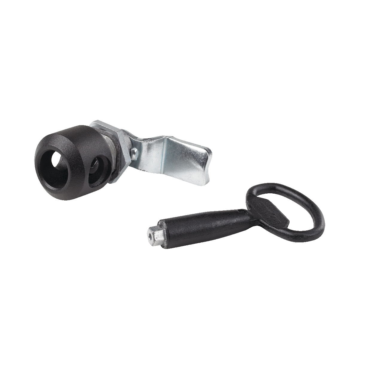 ComLine Handle Padlocking Quarter-Turn, Black, Steel