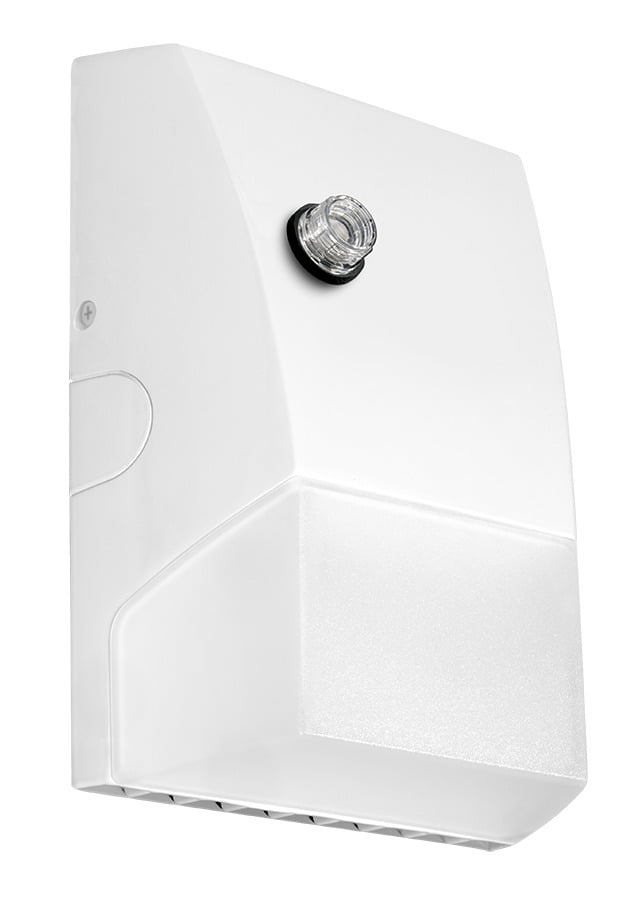 Wall Packs 3205 Lumens Brisk 22W 3000K 120V-277V Photocell White