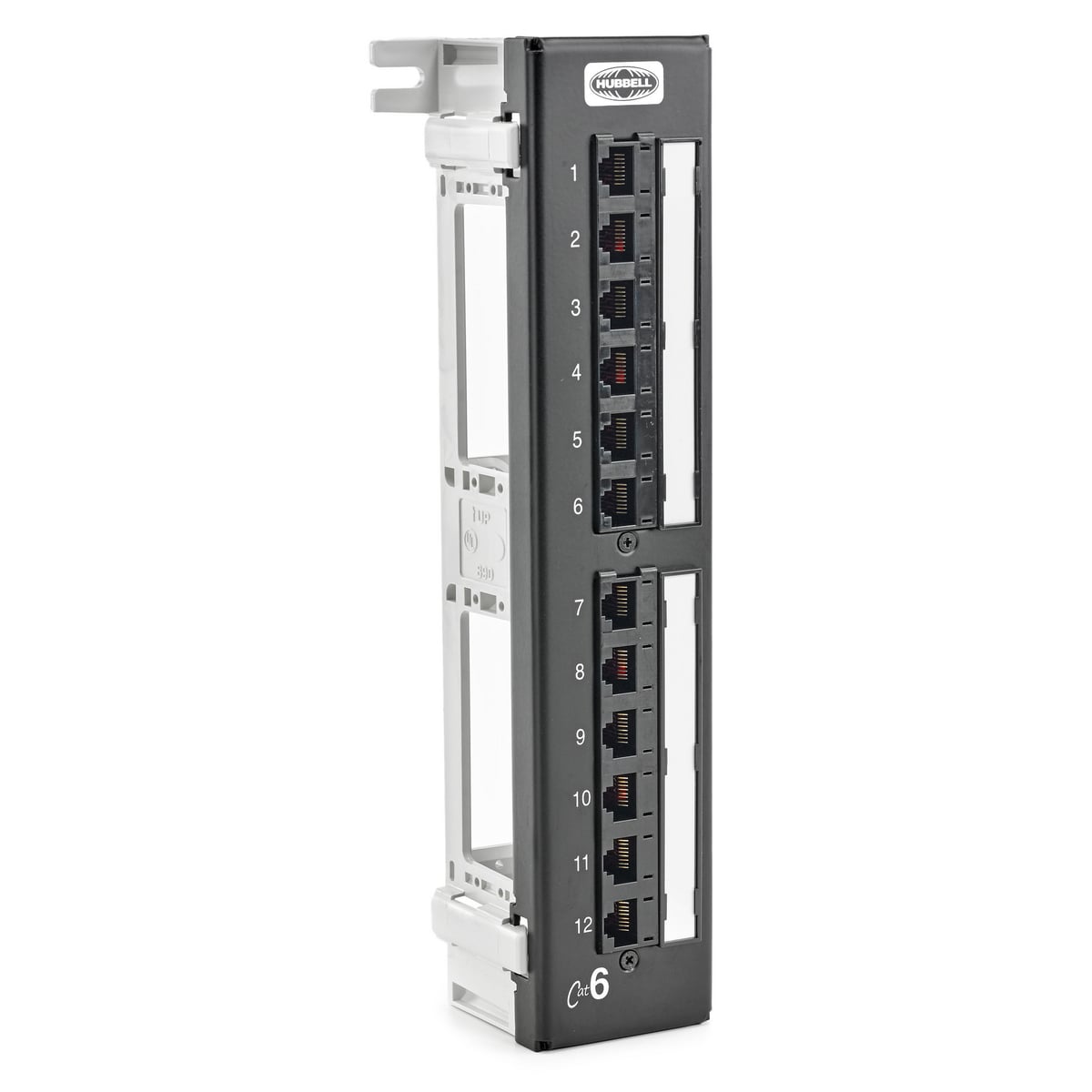Patch Panels, Cat6, 12-Port, Universal Wiring