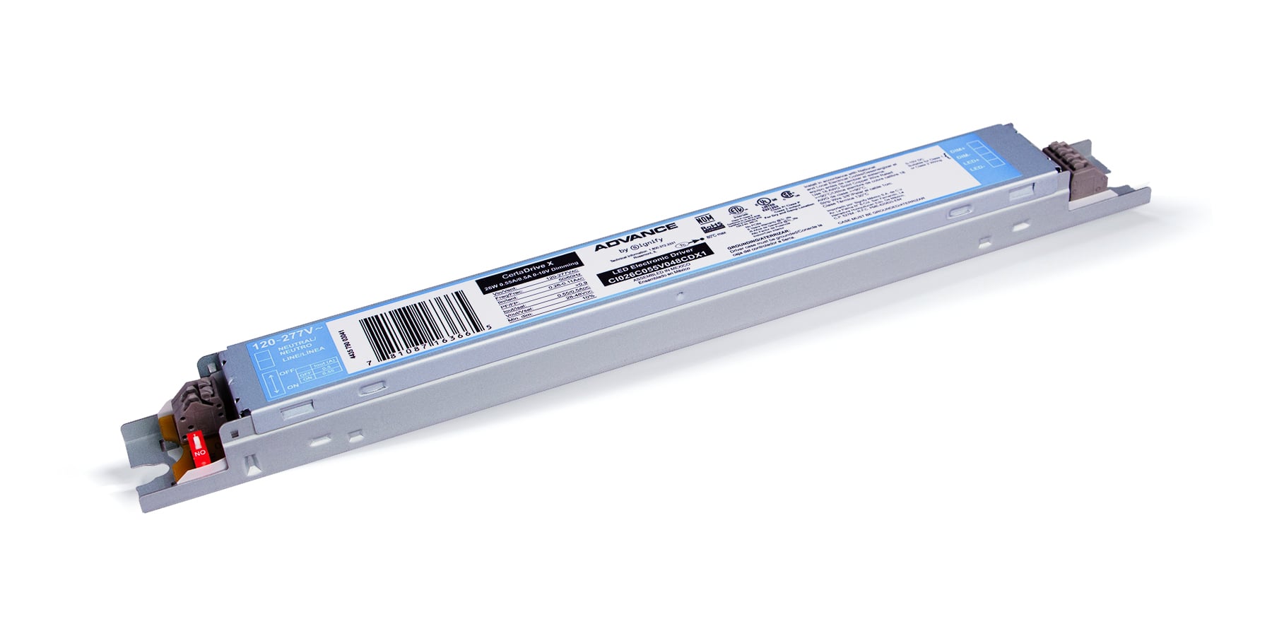 CertaDrive, Voltage Rating  120-277 V, Wattage 25 W, Type LED, Ballast Type Driver, Amperage 0.975A,  UL certified, Linear Single Current LED drivers