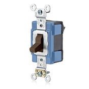 15 Amp, 120 Volt, Lev-Lok Switch, Large Toggle, Quiet Single-Pole, White