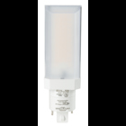 8W 2-pin Compact LED Lamp, Horizontal Orientation, 120-277V Input, G24d Base, 4000K