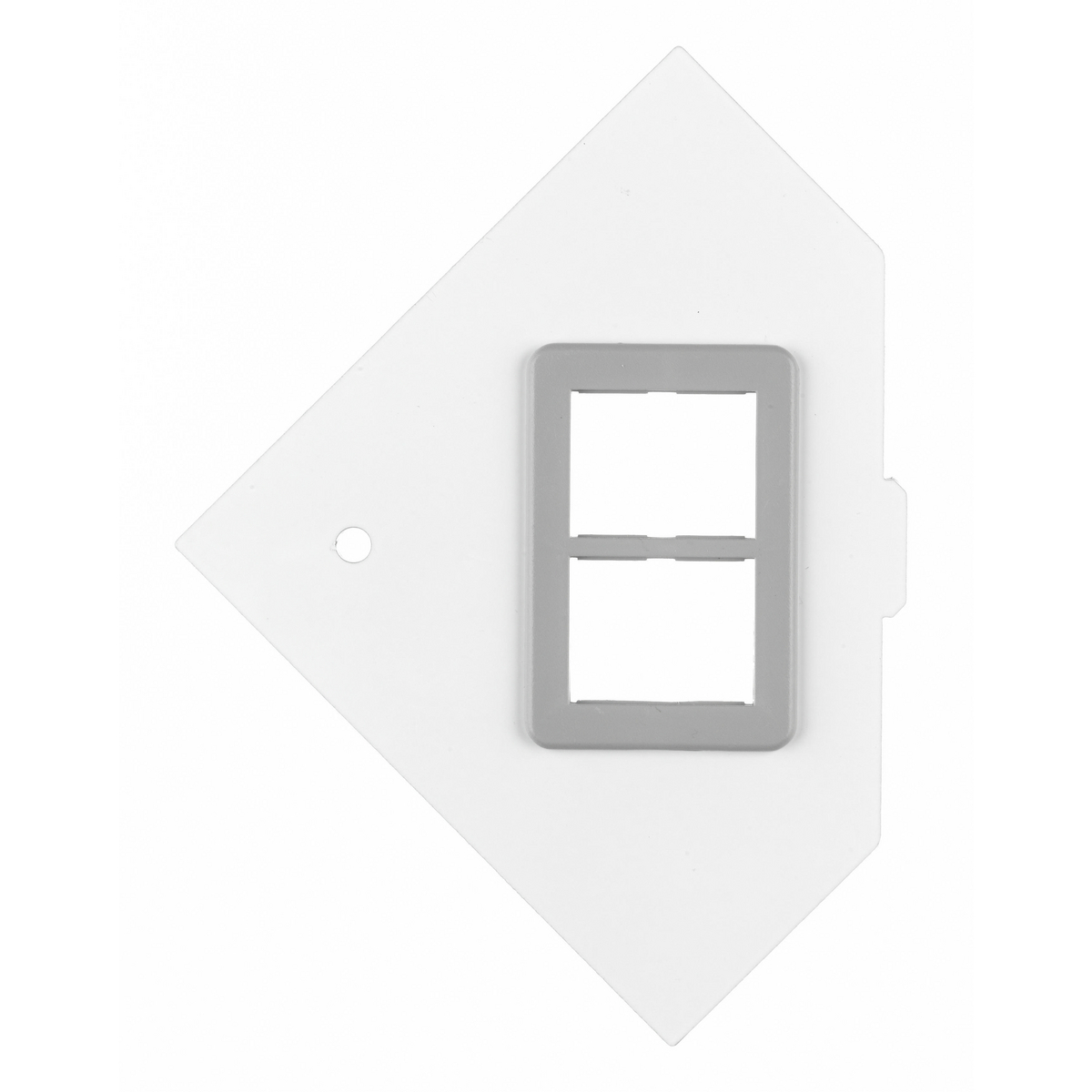 Raised Access or Wood Floorboxes, Recessed, RAFB4 Series, Mounting Plate, 1-Gang, (1) Opening to Accommodate Ortronics TracJack with (2) Bezels