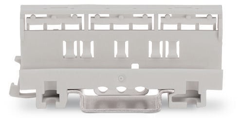 221 LEVER-NUTS® mounting carrier; for Ex applications; 2-conductor; screw mounting; light gray