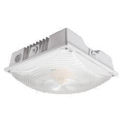 CANOPY SQUARE 10", WATTAGE SELECTABLE 40/50/60W, 120 277V, 0 10V DIM, 80 CRI, CCT SELECTABLE 3000/4000/5000K, CANOPY OPTICS, WHITE